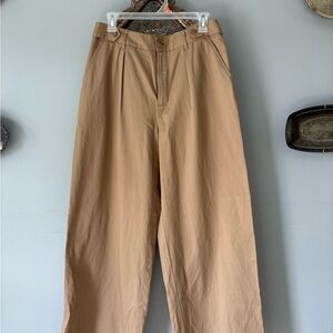 Ana Tan Wide Leg Trousers nwt size 8 Tall